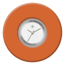 Deja vu Uhr, Schmuckscheiben, Acryl (Kombischeiben einfarbig), rot-orange, K 512 e