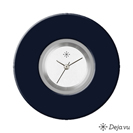 Deja vu Uhr, Schmuckscheiben, Acryl einfarbig, blau-t�rkis, K 514 u