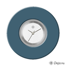 Deja vu Uhr, Schmuckscheiben, Acryl einfarbig, blau-t�rkis, K 515 u