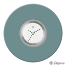 Deja vu Uhr, Schmuckscheiben, Acryl einfarbig, blau-t�rkis, K 516 e