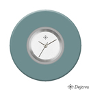 Deja vu Uhr, Schmuckscheiben, Acryl einfarbig, blau-t�rkis, K 516 u