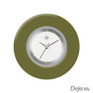 Deja vu watch, jewelry discs, acrylic, green-yellow, K 518m