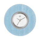 Deja vu Uhr, Schmuckscheiben, Acryl einfarbig, blau-t�rkis, K 530