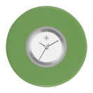 Deja vu Uhr, Schmuckscheiben, Acryl einfarbig, gr�n-gelb, K 542