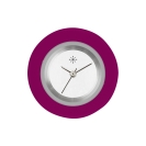 Deja vu Uhr, Schmuckscheiben, Acryl (Kombischeiben einfarbig), lila-rosa, K 560