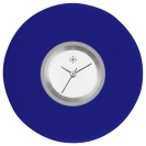 Deja vu Uhr, Schmuckscheiben, Acryl einfarbig, blau-trkis, K 565