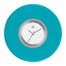 Deja vu Uhr, Schmuckscheiben, Acryl einfarbig, blau-t�rkis, K 586