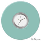 Deja vu Uhr, Schmuckscheiben, Acryl einfarbig, blau-t�rkis, K 58 a