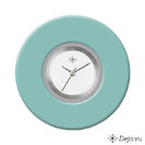 Deja vu Uhr, Schmuckscheiben, Acryl einfarbig, blau-t�rkis, K 58 u