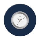 Deja vu Uhr, Schmuckscheiben, Acryl einfarbig, blau-t�rkis, K 5 u