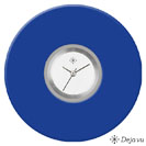 Deja vu Uhr, Schmuckscheiben, Acryl einfarbig, blau-t�rkis, K 61 a