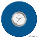 Deja vu Uhr, Schmuckscheiben, Acryl einfarbig, blau-t�rkis, K 6 a