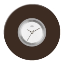 Deja vu Uhr, Schmuckscheiben, Acryl (Kombischeiben einfarbig), schwarz-grau-silber, K 73e