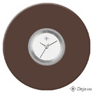 Deja vu Uhr, Schmuckscheiben, Acryl einfarbig, braun-gold, K 7 a