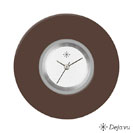 Deja vu Uhr, Schmuckscheiben, Acryl einfarbig, braun-gold, K 7 u  Deja vu Uhr, Schmuckscheiben, Acryl einfarbig, braun-gold, K 7 u