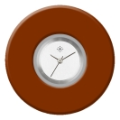 Deja vu Uhr, Schmuckscheiben, Acryl (Kombischeiben einfarbig), rot-orange, K 84 e
