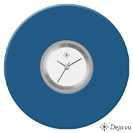 Deja vu Uhr, Schmuckscheiben, Acryl einfarbig, blau-t�rkis, K 8-1 a