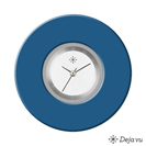 Deja vu Uhr, Schmuckscheiben, Acryl einfarbig, blau-t�rkis, K 8-1 u
