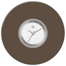 Deja vu watch, jewelry discs, acrylic, brown-gold, K 93-1 a