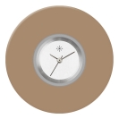 Deja vu Uhr, Schmuckscheiben, Acryl einfarbig, braun-gold, K 96-1 e  Deja vu Uhr, Schmuckscheiben, Acryl einfarbig, braun-gold, K 96-1 e