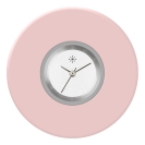 Deja vu Uhr, Schmuckscheiben, Acryl einfarbig, lila-rosa, K 9 e  Deja vu Uhr, Schmuckscheiben, Acryl einfarbig, lila-rosa, K 9 e