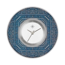 Deja vu watch, jewelry discs, Print-Design, blue-turquoise, Kd 25
