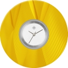 Deja vu Uhr, Schmuckscheiben, Print-Design, gr�n-gelb, L 123-3