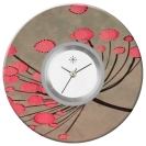 Deja vu watch, jewelry discs, Print-Design, red-orange, L 124-3
