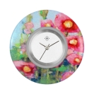 Deja vu watch, jewelry discs, Print-Design, colorful, L 125-1