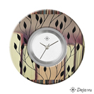 Deja vu Uhr, Schmuckscheiben, Print-Design, bunt, L 125-3