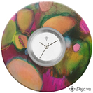Deja vu watch, jewelry discs, Print-Design, colorful, l128-2