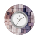 Deja vu Uhr, Schmuckscheiben, Print-Design, braun-gold, L 130-2  Deja vu Uhr, Schmuckscheiben, Print-Design, braun-gold, L 130-2
