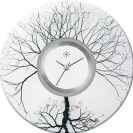 Deja vu watch, jewelry discs, Print-Design, black-grey-white, L 139-3