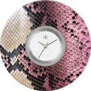 Deja vu watch, jewelry discs, Print-Design, purple-pink, L 142-2