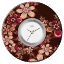 Deja vu watch, jewelry discs, Print-Design, purple-pink, L 145-1