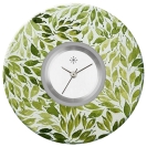 Deja vu watch, jewelry discs, Print-Design, green-yellow, L 152-2