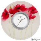 Deja vu watch, jewelry discs, Print-Design, red-orange, L 15-3