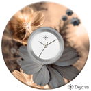 Deja vu watch, jewelry discs, Print-Design, purple-pink, L 190-2