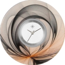 Deja vu Uhr, Schmuckscheiben, Print-Design, schwarz-grau-wei�, L 193-2