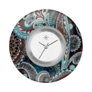 Deja vu watch, jewelry discs, Print-Design, colorful, L 195-1