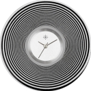 Deja vu Uhr, Schmuckscheiben, Print-Design, schwarz-grau-wei�, L 213-1