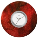 Deja vu watch, jewelry discs, Print-Design, red-orange, L 225-1
