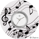 Deja vu watch, jewelry discs, Print-Design, black-grey-white, L 22-1