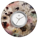 Deja vu Uhr, Schmuckscheiben, Print-Design, lila-rosa-nude, L 237-3  Deja vu Uhr, Schmuckscheiben, Print-Design, lila-rosa-nude, L 237-3