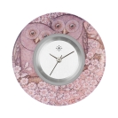 Deja vu watch, jewelry discs, Print-Design, purple-pink, L 238-1