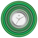 Deja vu watch, jewelry discs, Print-Design, green-yellow, L 278-1
