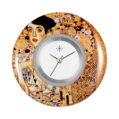 Deja vu Uhr, Schmuckscheiben, Print-Design, grn-gelb, L 280