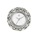 Deja vu Uhr, Schmuckscheiben, Print-Design, schwarz-grau-wei�, L 3017