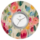 Deja vu Uhr, Schmuckscheiben, Print-Design, bunt, L 30-3