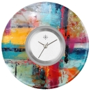 Deja vu watch, jewelry discs, Print-Design, colorful, L 315-1